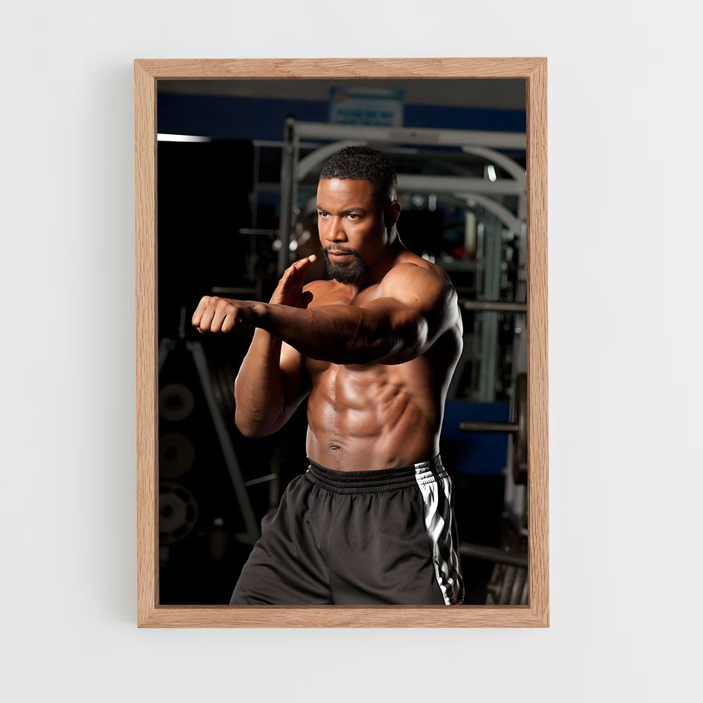 Poster Michael jai barbell – affiche Karaté (vue 4)